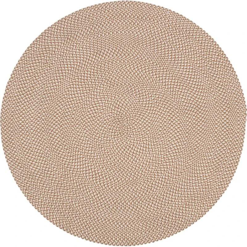 Kave Home Rodhe Rund Gulvtæppe Ø150 cm Beige 100% PET