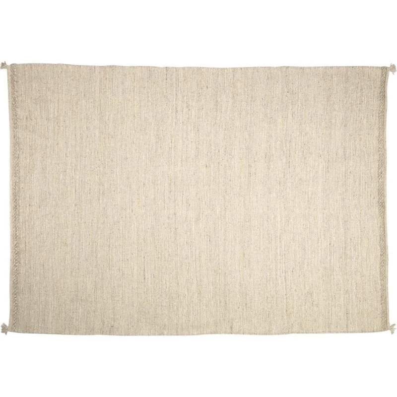 Kave Home Carime Gulvtæppe 200x300 cm Beige Uld/Bomuld/Polyester