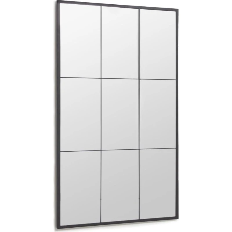 Kave Home Ulrica gulvspejl 100x160 cm, sort mat