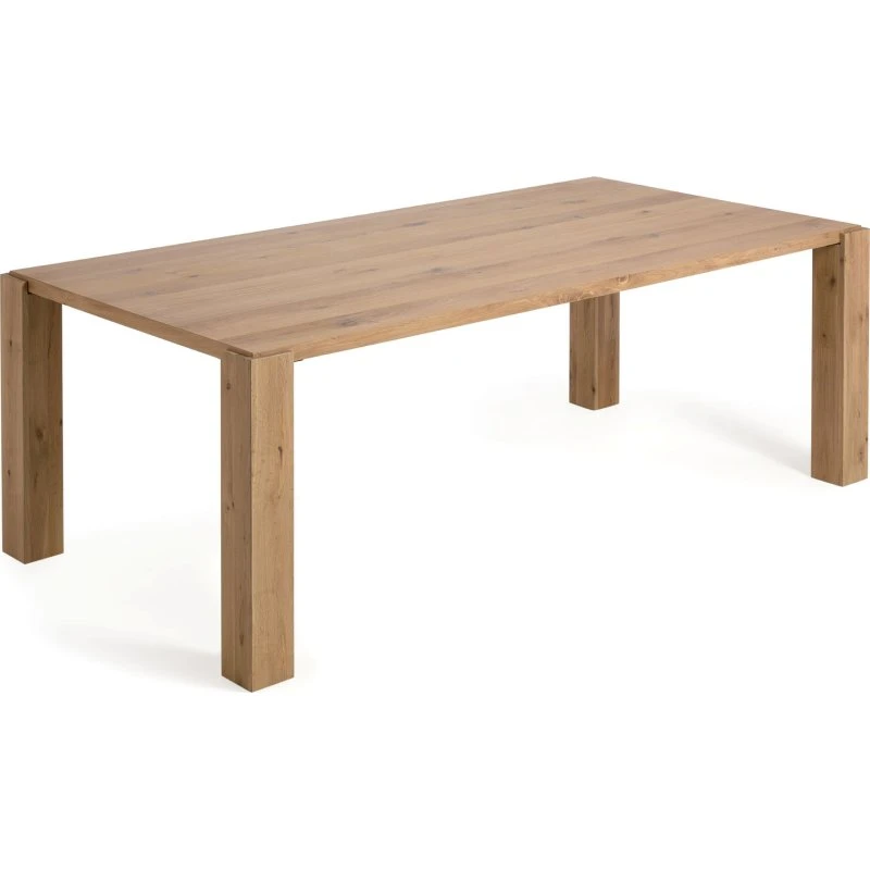 Kave Home Deyanira Spisebord 220x110 cm egefinér natur massivt egetræ