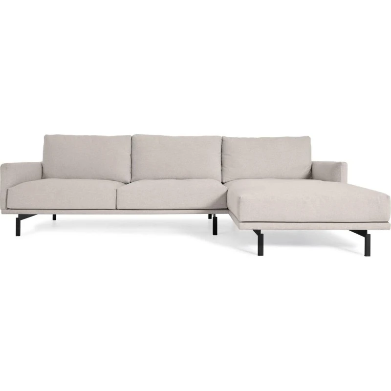 Kave Home Galene 314 cm højrevendt chaiselong sofa beige