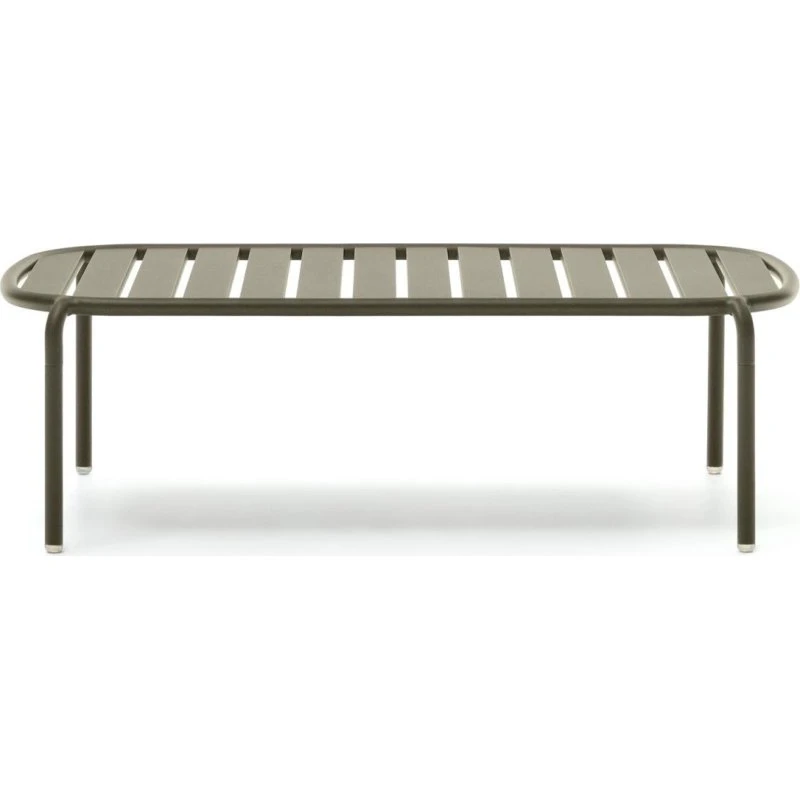 Kave Home Joncols aluminium havebord grøn 113x65 cm