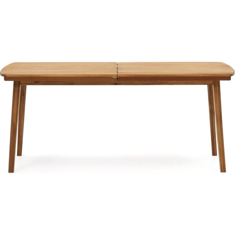 Kave Home Thianna havebord med udtræk, natur akacietræ (180x90)