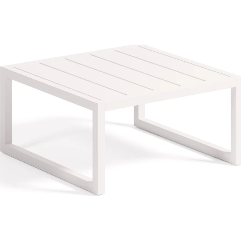 Kave Home Comova 60x60 cm hvid udendørs sidebord