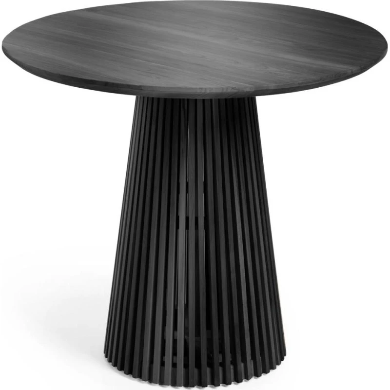 Kave Home Jeanette rund spisebord Ø90 cm teaktræ natur