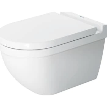 Duravit Starck 3 vægtoilet uden skyllekant, hvid, WonderGliss