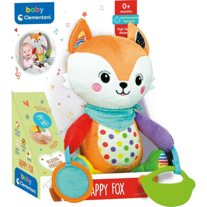 Clementoni Happy Fox – Sød aktivitetsbamse til baby