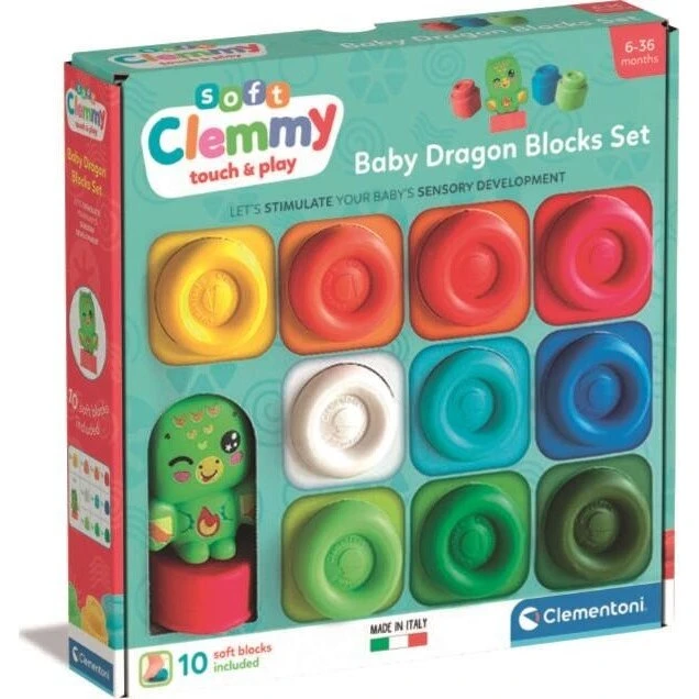 Clementoni Clemmy Dragon 10-Block Set