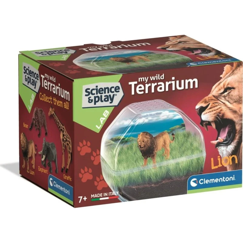 Clementoni Mini Terrarium Lion – Mini-terrarium-sæt med naturoplevelse