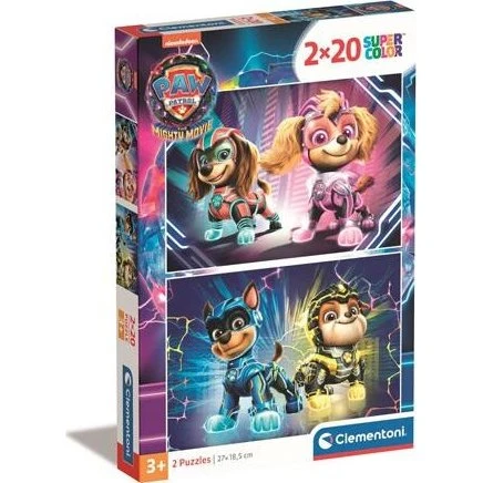 Clementoni Paw Patrol Super Color 2x20 Brikker Floor Puslespil