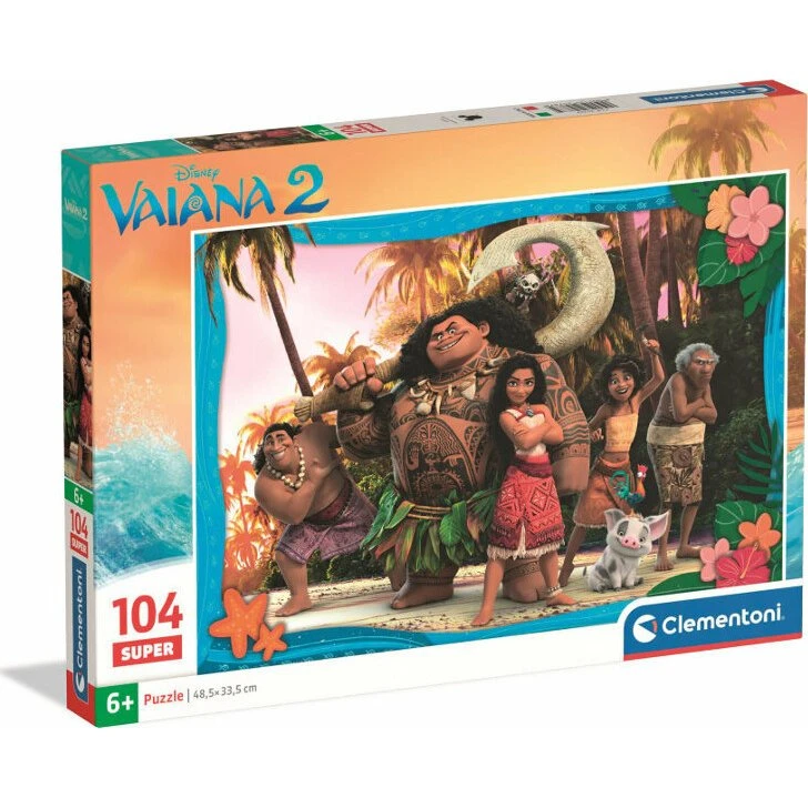 Clementoni Vaiana 2 Puslespil - 104 Brikker