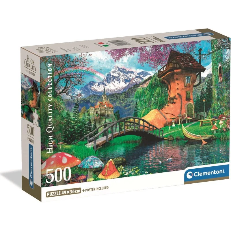 Clementoni The Old Shoe House 500 Brikker Puslespil