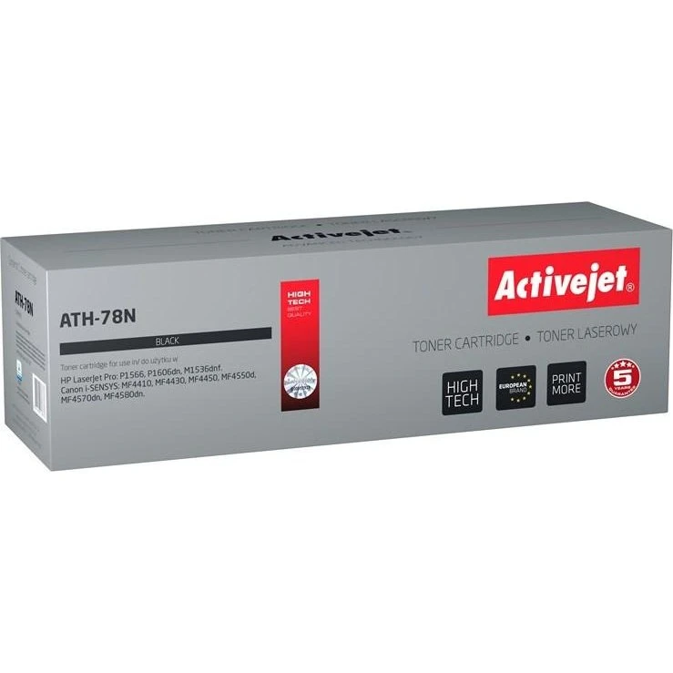 Activejet ATH-78N Sort Toner til HP 78A & Canon CRG-728