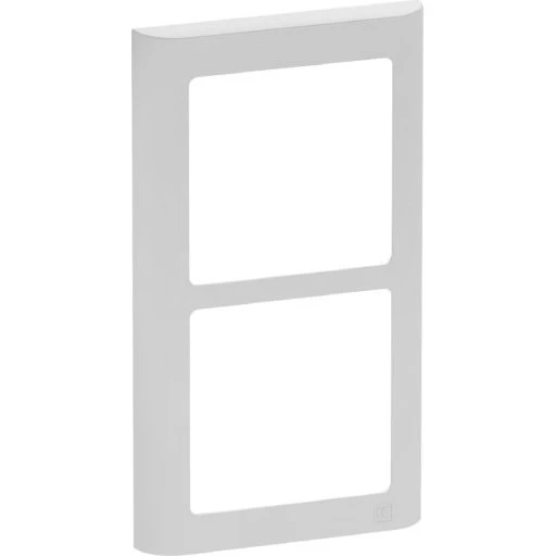LK Fuga 63 Soft designramme 2x1 modul i lysegrå