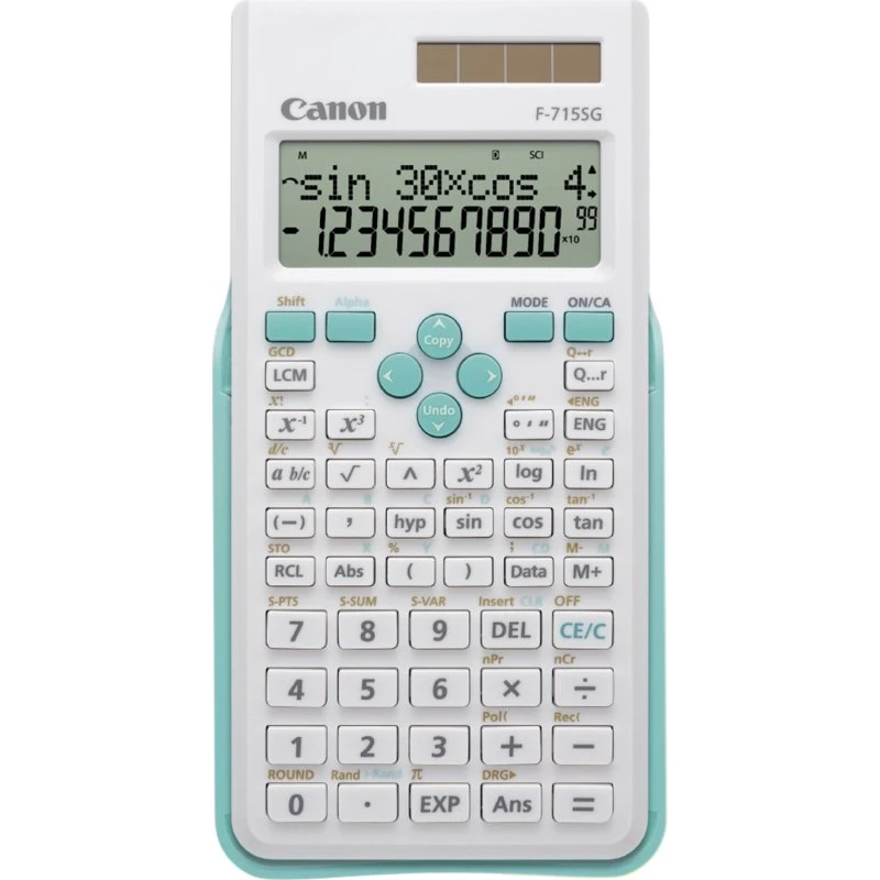 Canon F-715SG Lommeregner med solcelle, 16 cifre, Blå