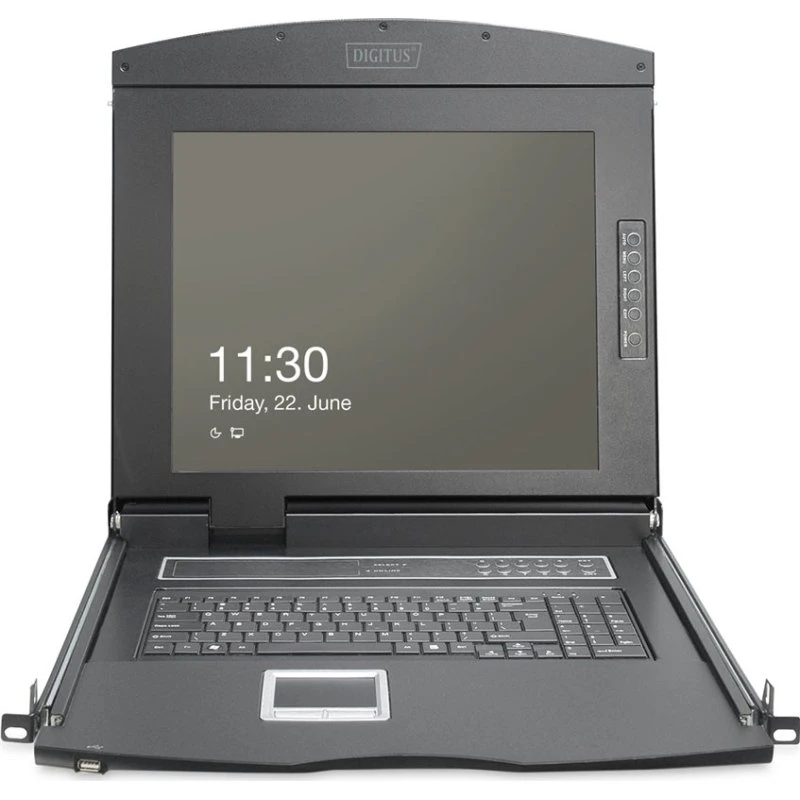 Digitus DS-72221-2GE KVM-konsol, 8 porte, 1U, Full HD