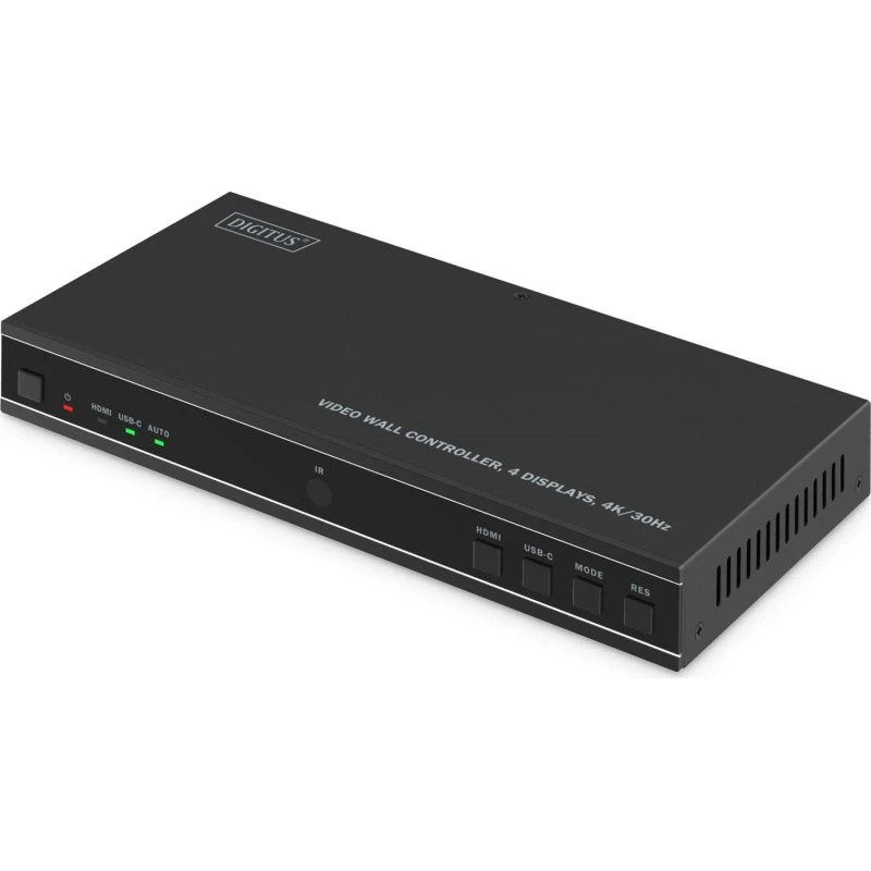 DIGITUS Videovæg-controller til 4 skærme - 4K/30 Hz (DS-55358)