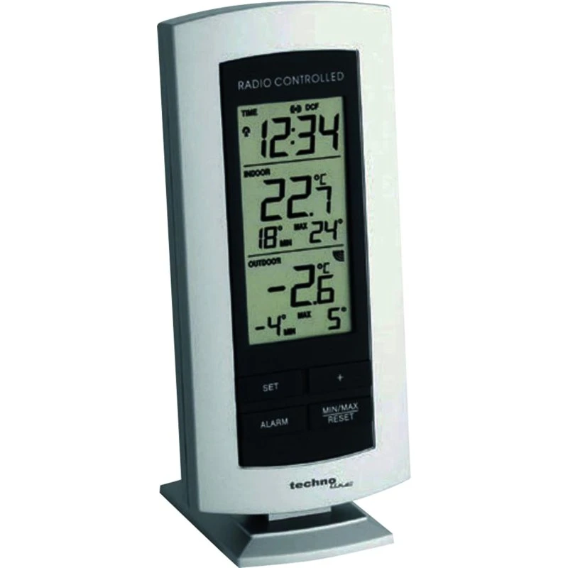 Technoline WS 9140-IT Digital Vejrstation med Sensor - Sort/Sølv