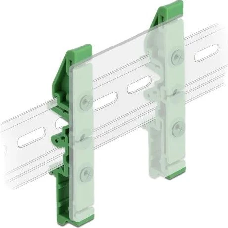 DeLOCK DIN-skinneclips til PCB, 85 mm, 4 stk.