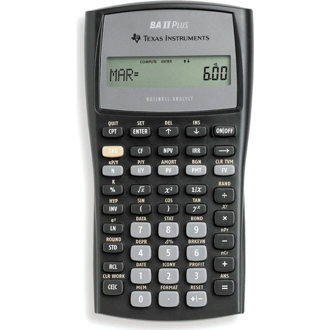 Texas Instruments BA II Plus Finansiel Lommeregner