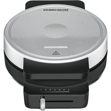 Rommelsbacher WA 850 Vaffeljern, 850W, Sort/Sølv