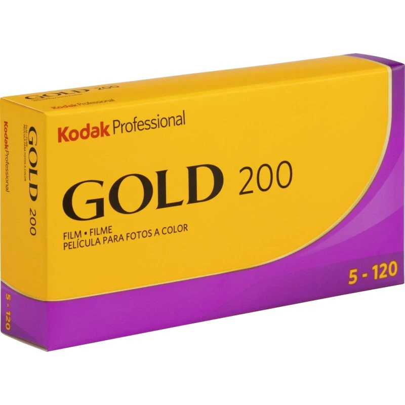 Kodak Gold 200 Color Negative Film 120 Roll - 5-pak