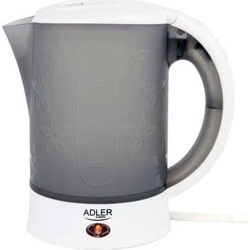 Adler AD 1268 Elkedel 0,6 l - Grå med blomstermønster