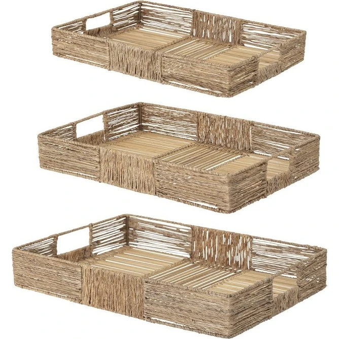 Bloomingville Lecia Bakke i Jute & Bambus - 3 stk.