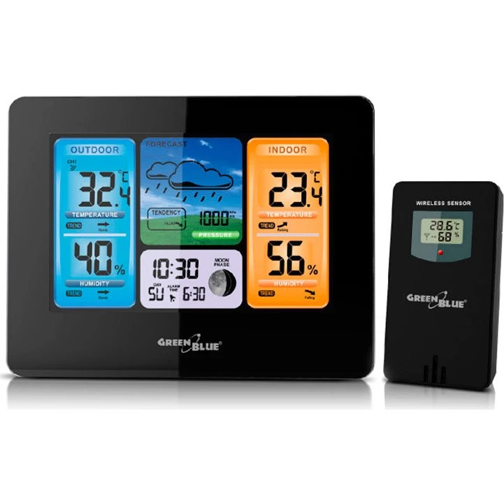 GreenBlue GB526 Digital Vejrstation (Temperatur/Luftfugtighed)