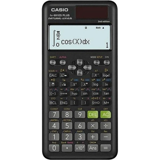 Casio fx-991ES Plus 2 Videnskabelig Lommeregner, Sort