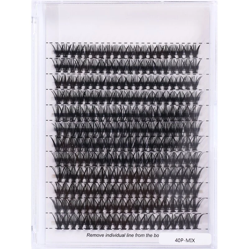 INF Individuelle falske øjenvipper Black Model 1