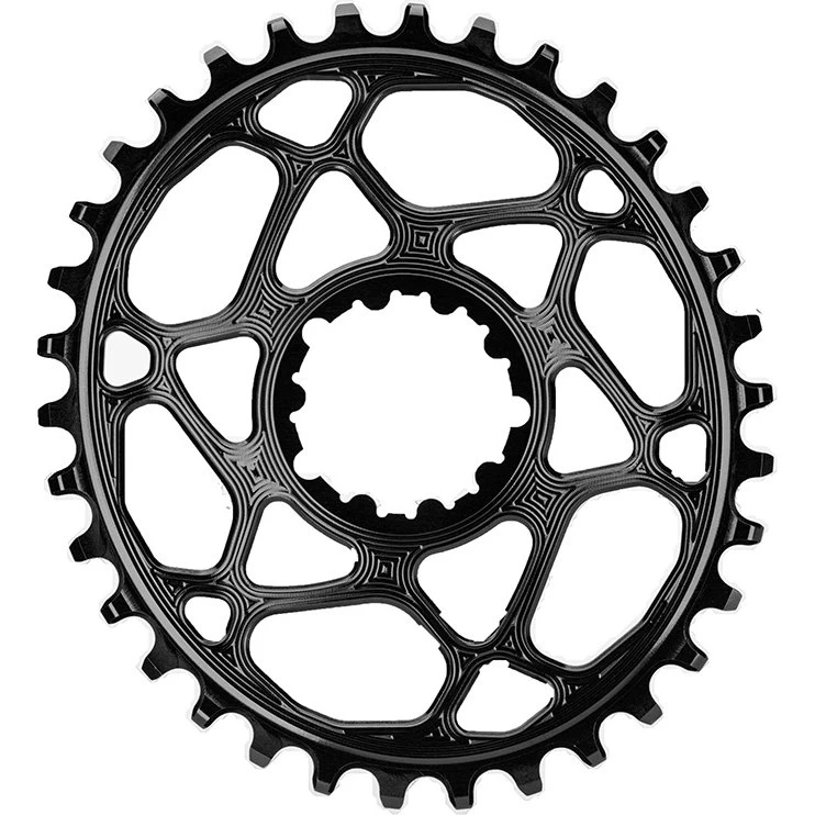 AbsolutBlack Chainring Direct Mount 34T Oval - SRAM - Sort