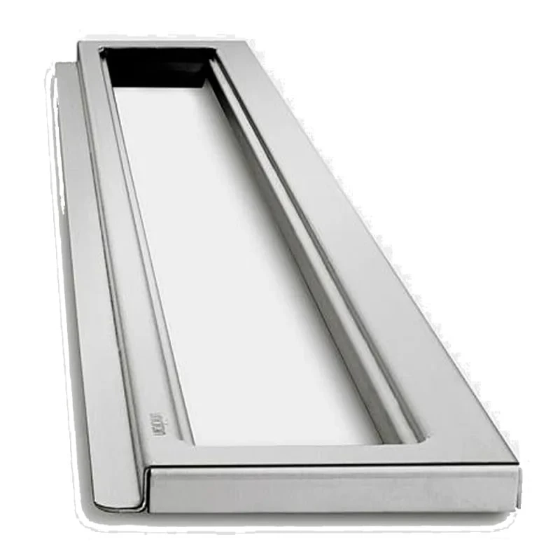 Unidrain Classicline Ramme Væg 1000 mm H 12 mm Børstet stål