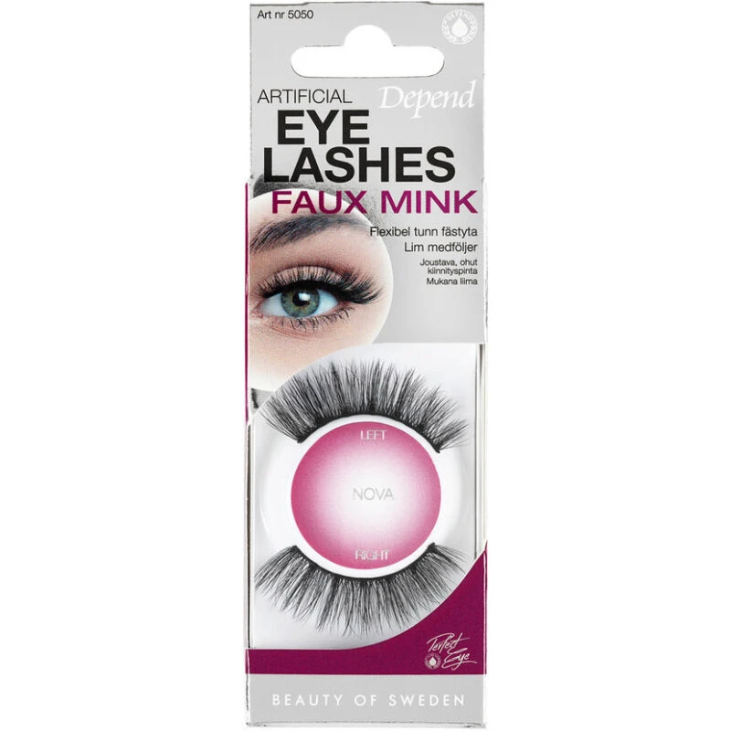 PE Eyelashes Nova – Faux mink kunstige vipper med lim