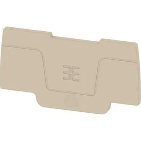 Endeplade SEP 2C 2,5 - 2,5mm Snap-in, Beige