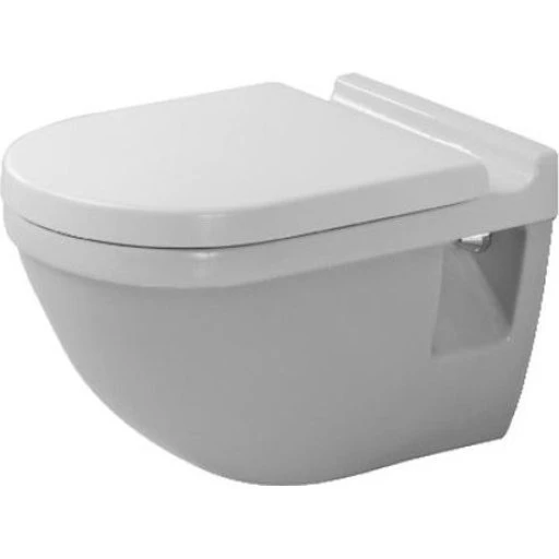 Duravit Starck 3 væghængt toilet, hvid, skjult montering