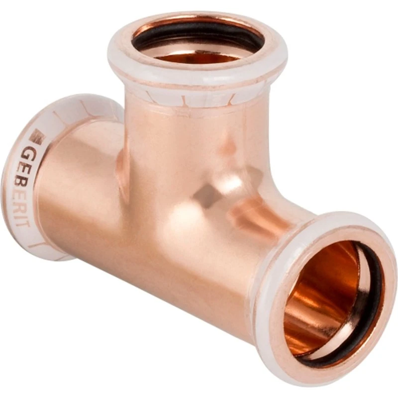 Mapress Tee 22 mm i kobber