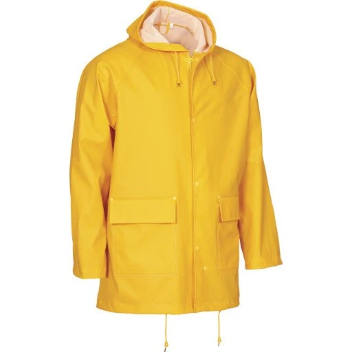 Elka Outdoor regnjakke PU/PVC, gul, str. L