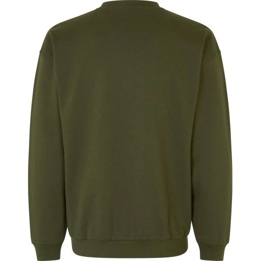 ID Game Sweatshirt, Olivengrøn, Str. 4XL
