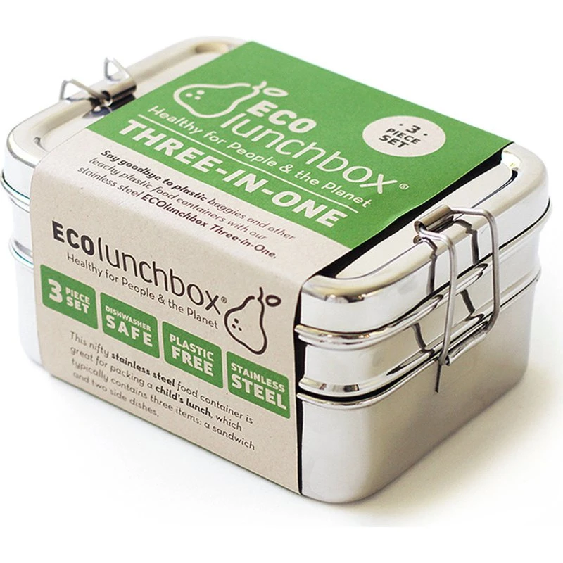 Eco lunchbox ECO Tre-i-en Madkasse i Rustfrit Stål