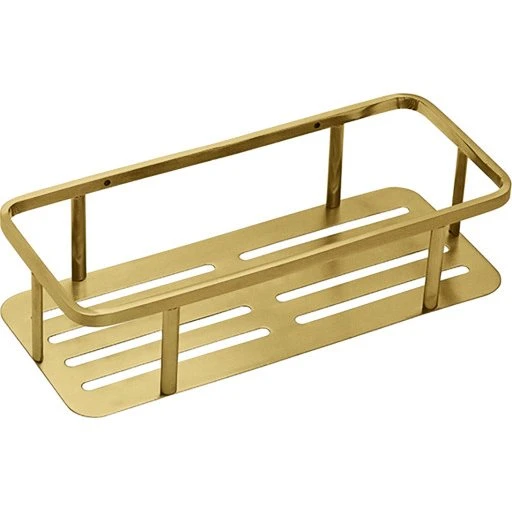 Pressalit hylde til bruseniche, 30x13 cm, messing