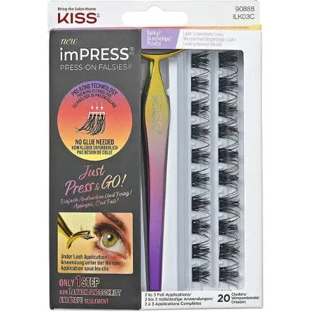 KISS ImPRESS Press-On Falsies Kit 03 Spiky