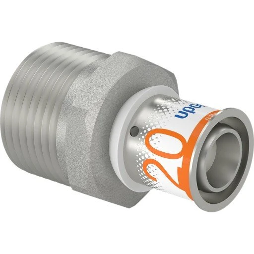 Uponor S-Press Plus overgangsnippel 20 mm x 1"