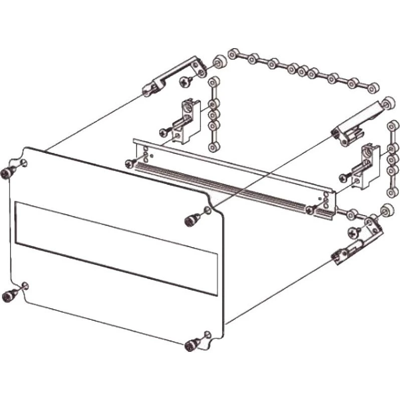 FIBOX Din-skinne Indsats JD-1 - 1x12M til EK/SOLID kasse