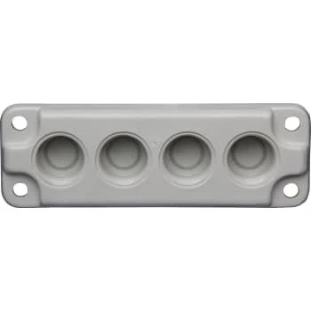Fibox Flange MB100149-PM/OEZXB 2, 4xPG16 Gevindflange