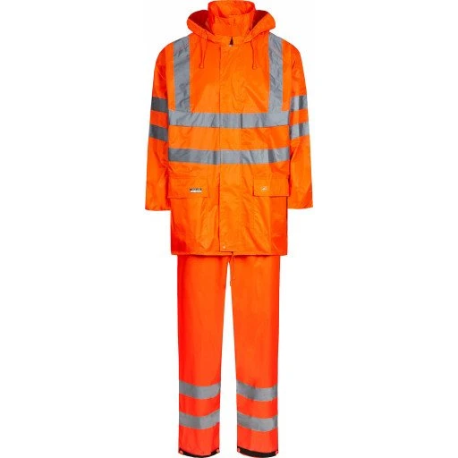 Lyngsøe Hi-Vis regnsæt, orange, str. XL