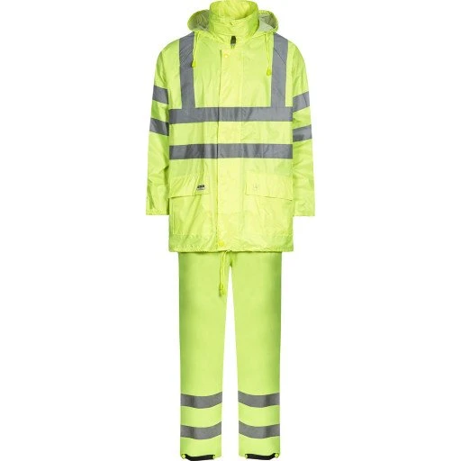 Lyngsøe Hi-Vis regnsæt, gul, str. M
