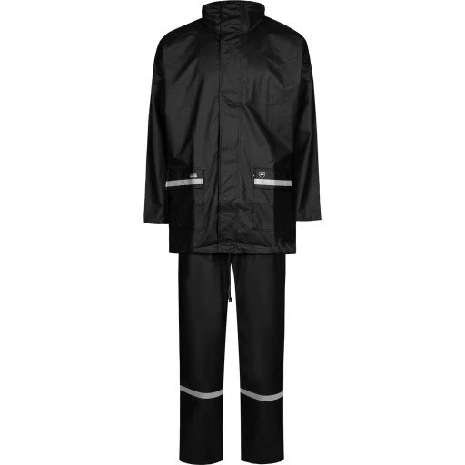Lyngsøe PU regnsæt, sort, str. 5XL
