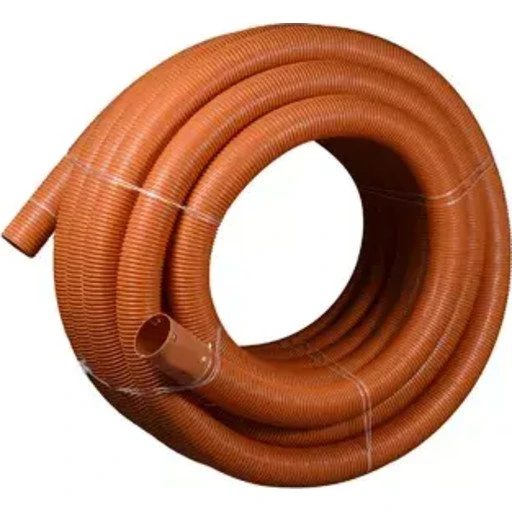 Wavin PVC drænrør 60/50 mm, rød - 50 meter