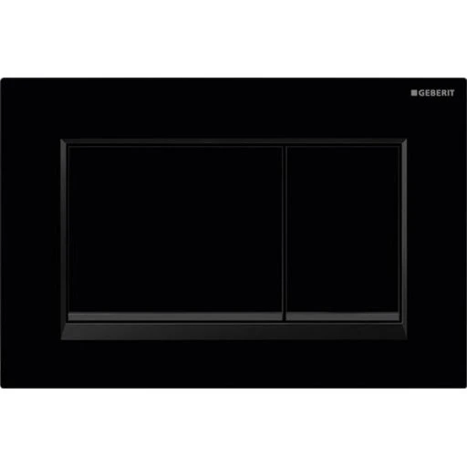 Geberit Sigma 20 Square betjeningsplade, sort/mat sort